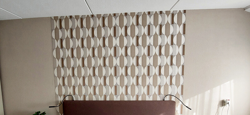 Behangen slaapkamer wand