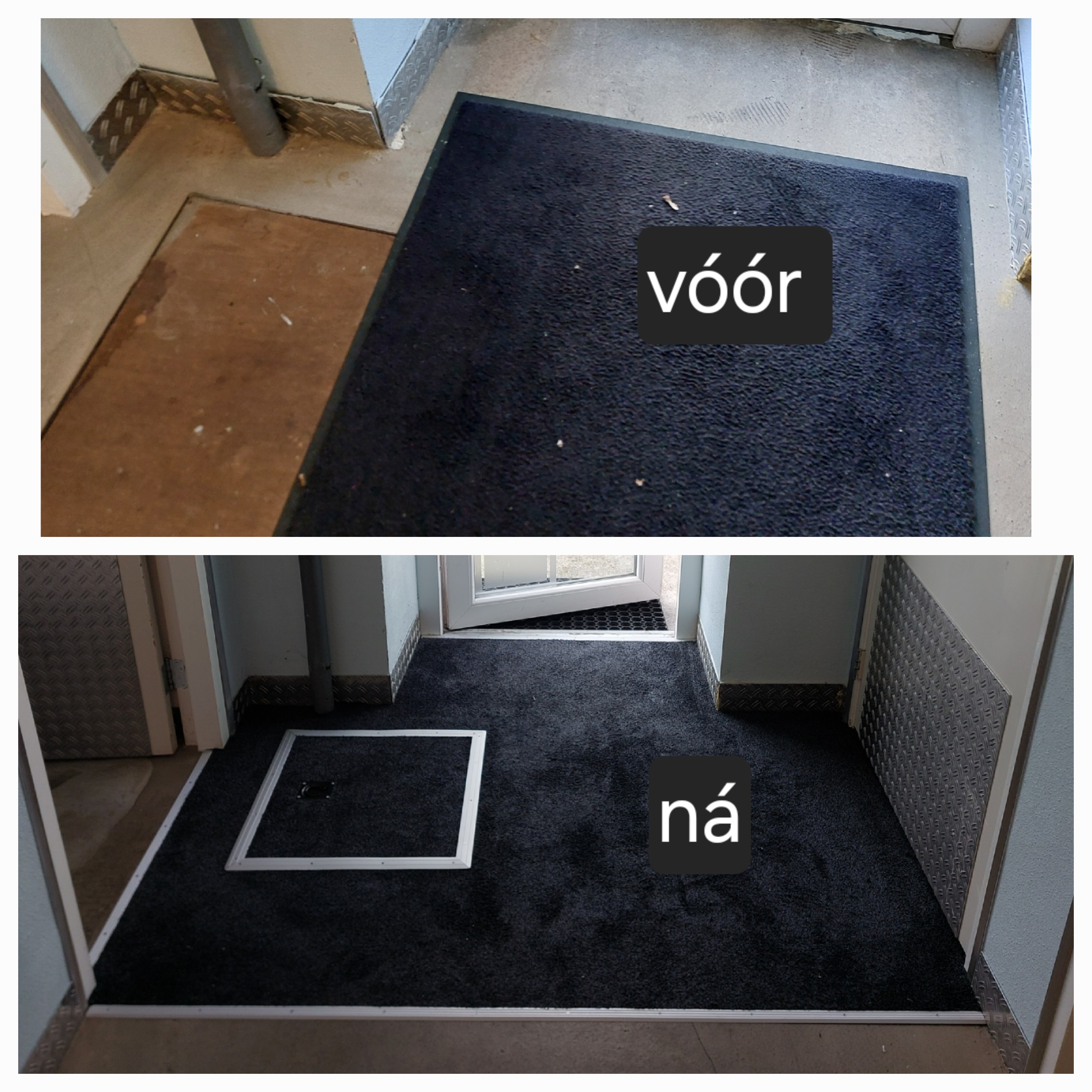 Inloopmat met kruipluik